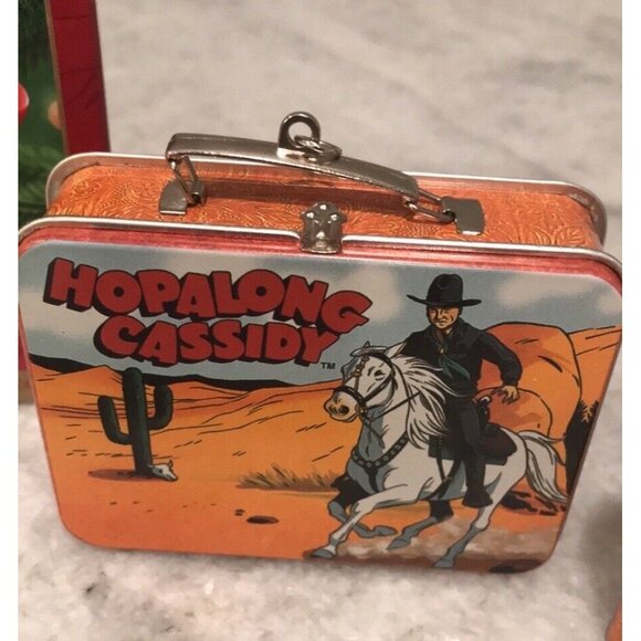 VTG Hallmark Keepsake Ornament Hopalong Cassidy Mini Lunch Box and Thermos 2000 - Picture 2 of 9